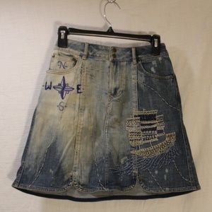 Pilcro and the Letterpress Denim Custom Skirt